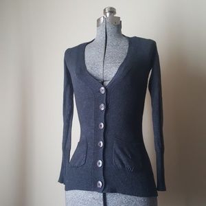 Wool grey cardigan